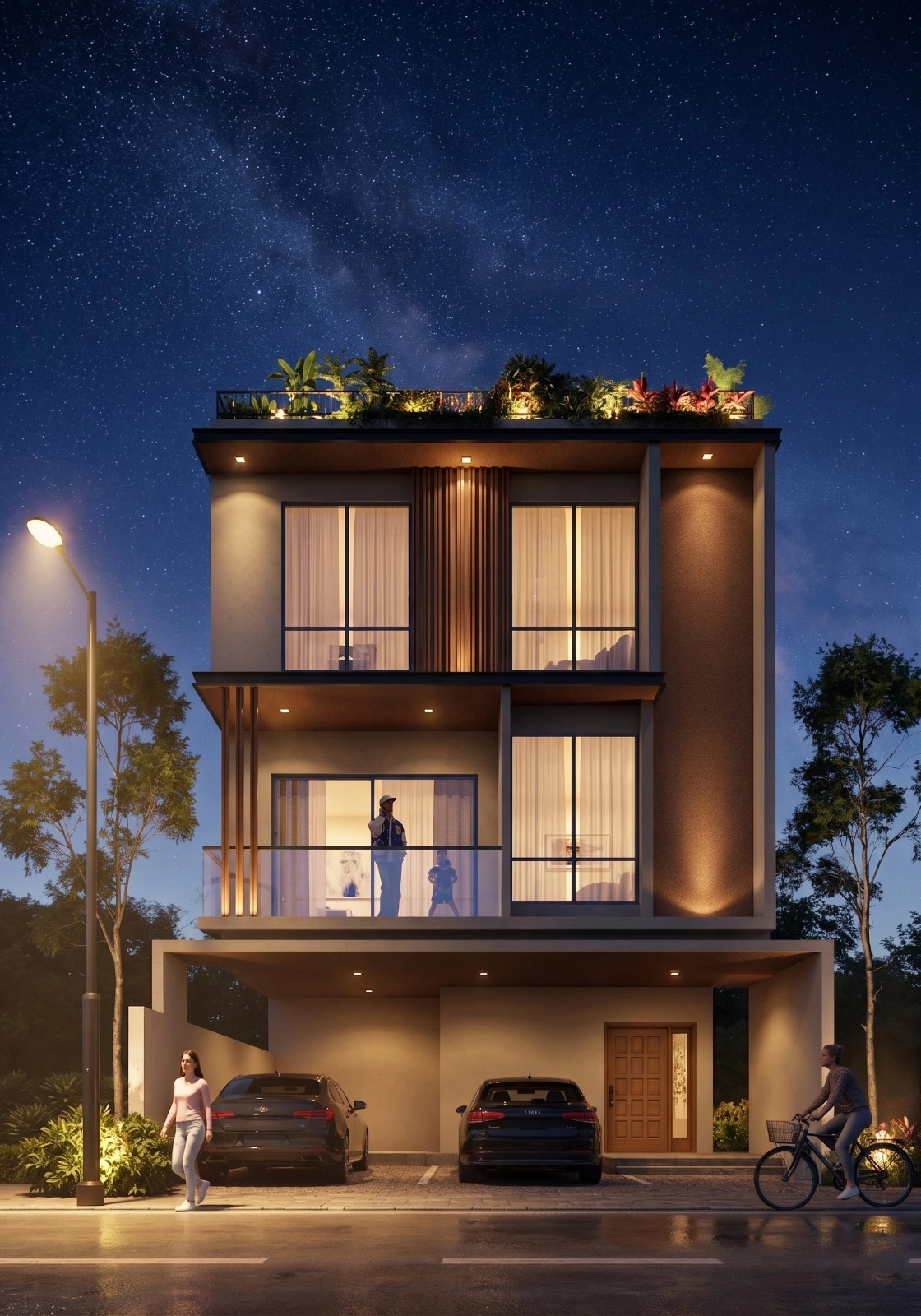 Aashrayaa Eco-City 4 BHK villa render