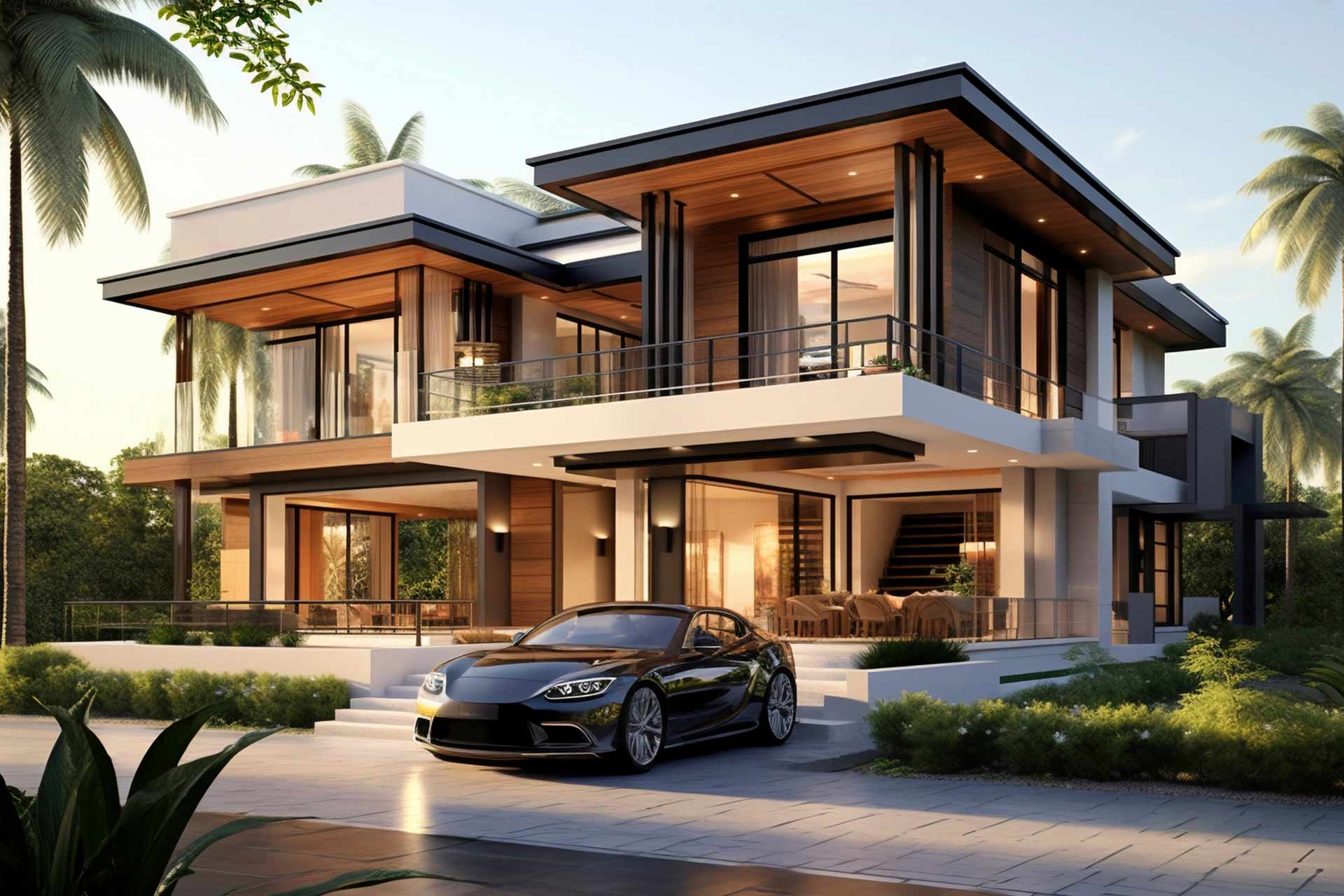 Luxury real estate exterior